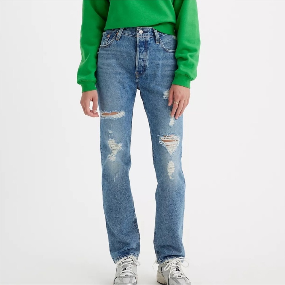 Levi’s 501 Original Fit Ripped Jeans Size 26 Vintage-style